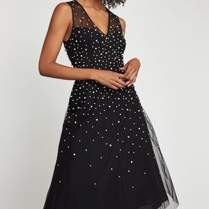 NWT!! BCBG Sleeveless Faux Pearl Dress